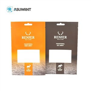 Twa sele sak papye kraft ak fenèt koutim enprime aksepte