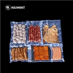 Koule klè vacuum sele anbalaj sak plastik ak pwòp logo ou biodégradables