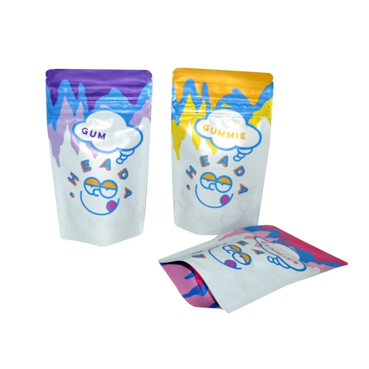 Sak anbalaj vid 3.5 ti pake sak mylar fimen sèk zèb baggies zip resealable