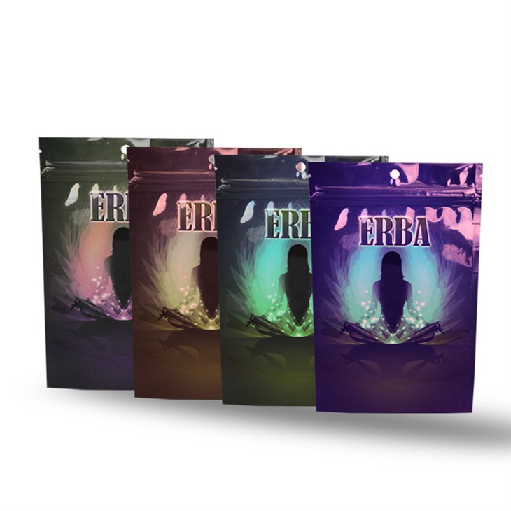 Pvc mylar papye mini valiz zip pou koreyen kosmetik mask depo masyal