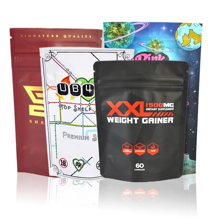 Weed Packaging Ziplock Mylar Foil Cannaburst Gummies Bag
