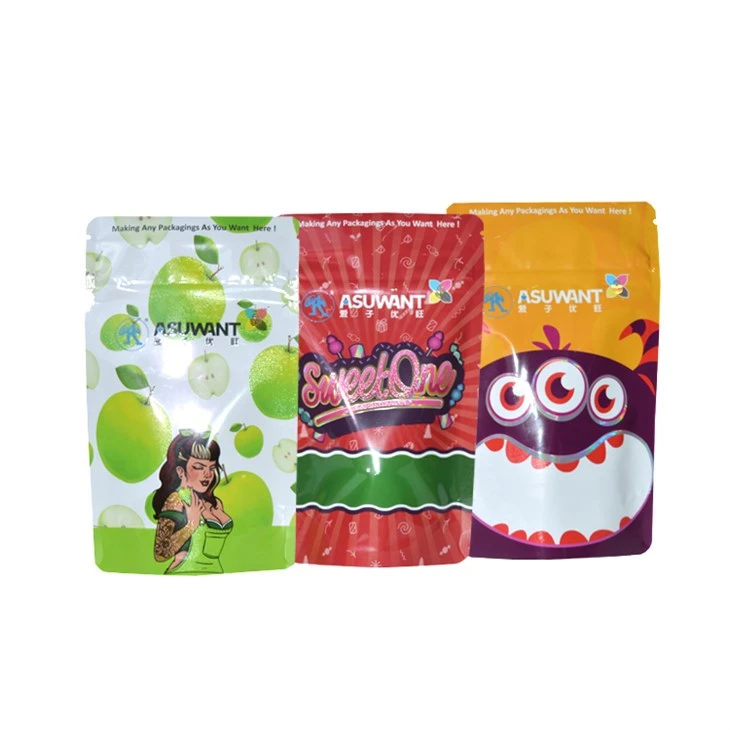 3.5g childproof Cannabis plastik zip pran sant prèv sache anbalaj