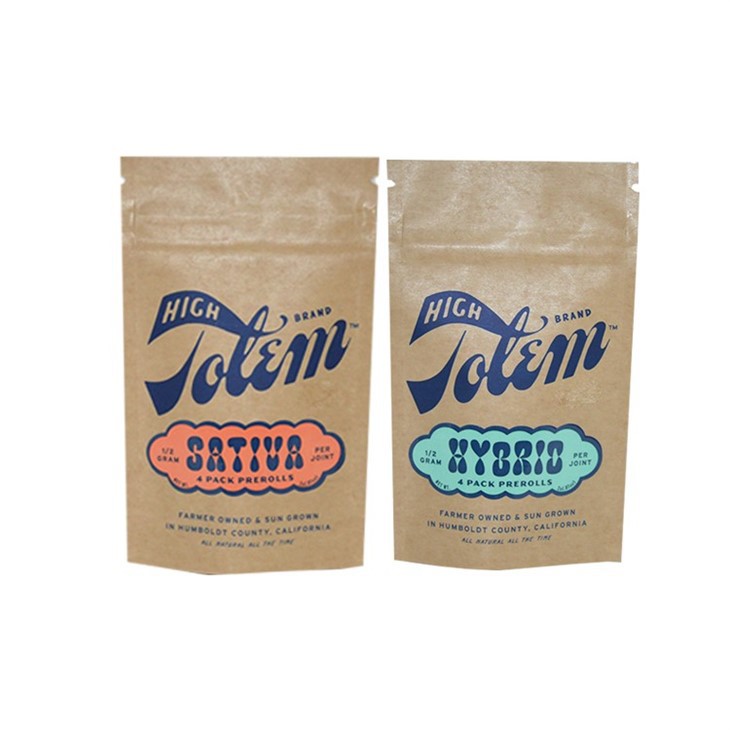 Pòch Kanpe Kraft Papye Atizana Brown