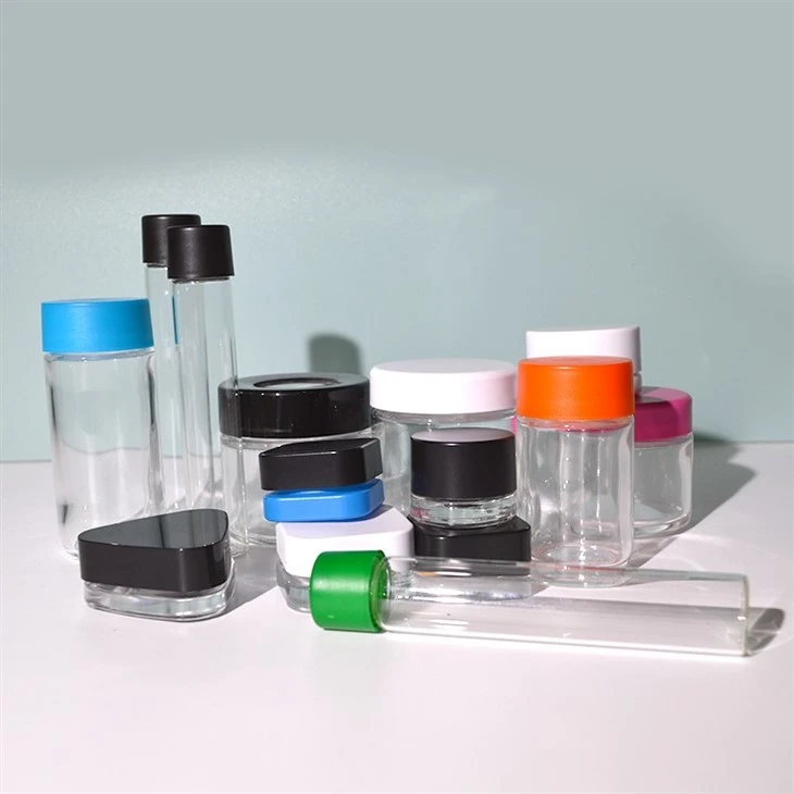 Child Resistant Smell Proof Clear Glass factory