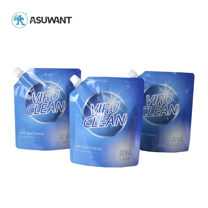 Laundry Detergent Body Wash Spout Pouch With Corner factory
