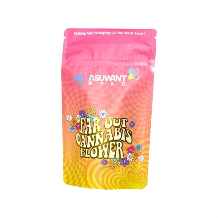 Low MOQ Spot UV Gold Stamping Stand Up Pouch suppliers