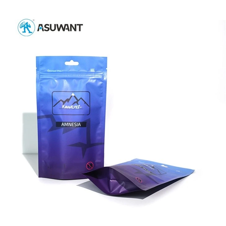 Matt Plastic Laminated Custom Designed Stand Up Zip Lock Food Mylar Aluminum Foil Zipper Pouch Cookies Bag Custom Doypack